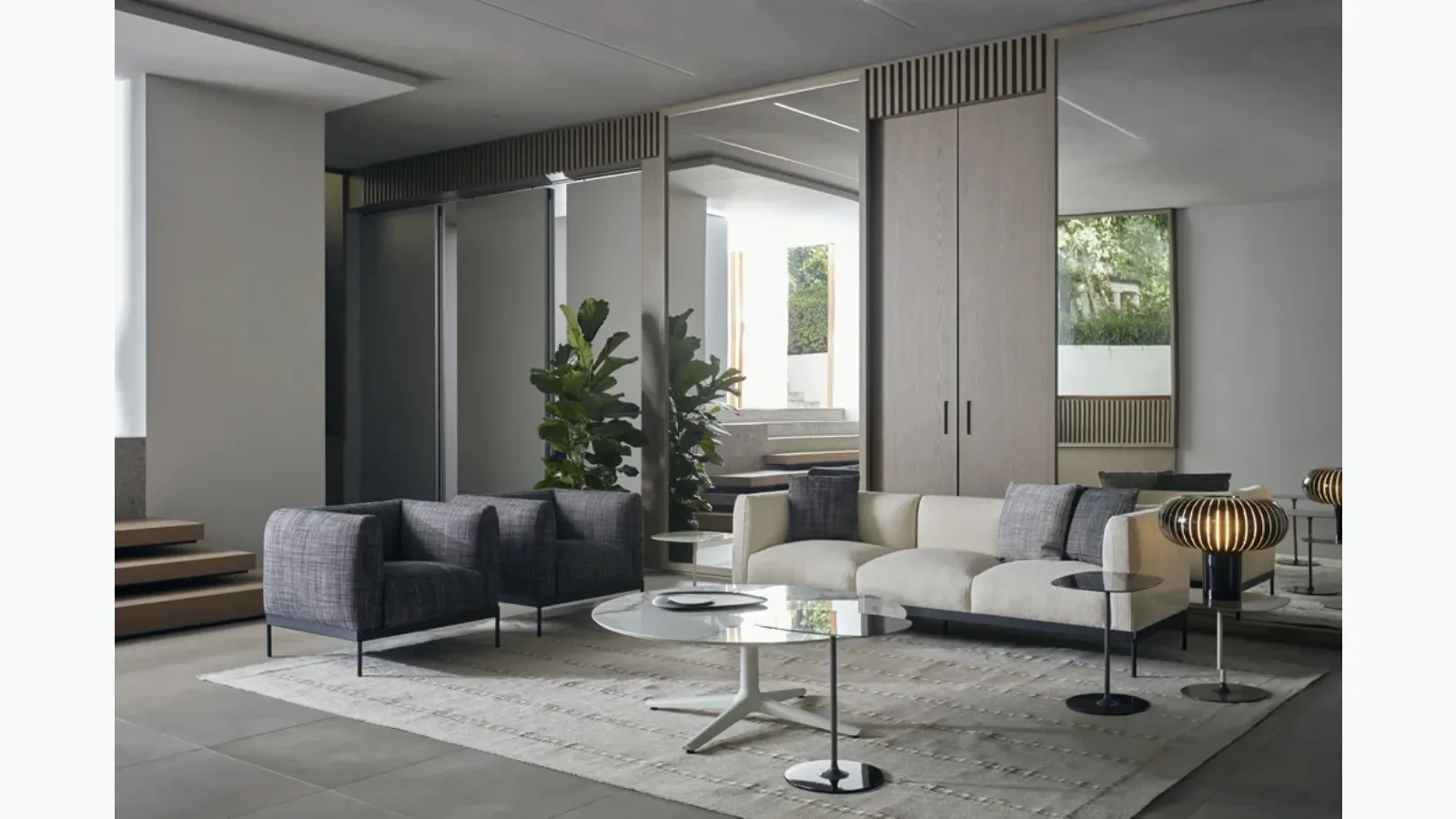 Padded fabric armchair Asia by Kartell