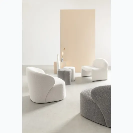 Babila fabric armchair by Bizzotto