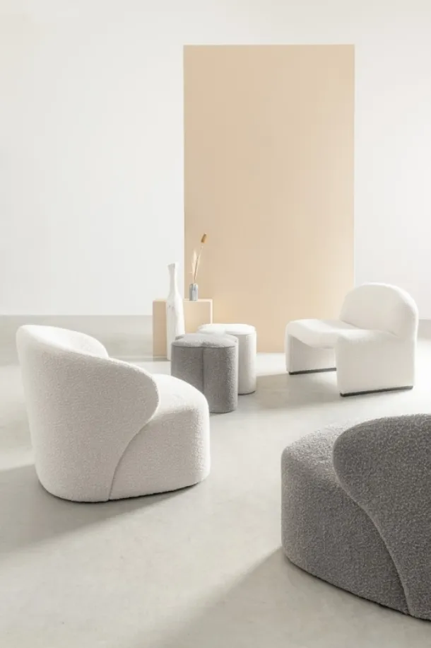 Babila fabric armchair by Bizzotto