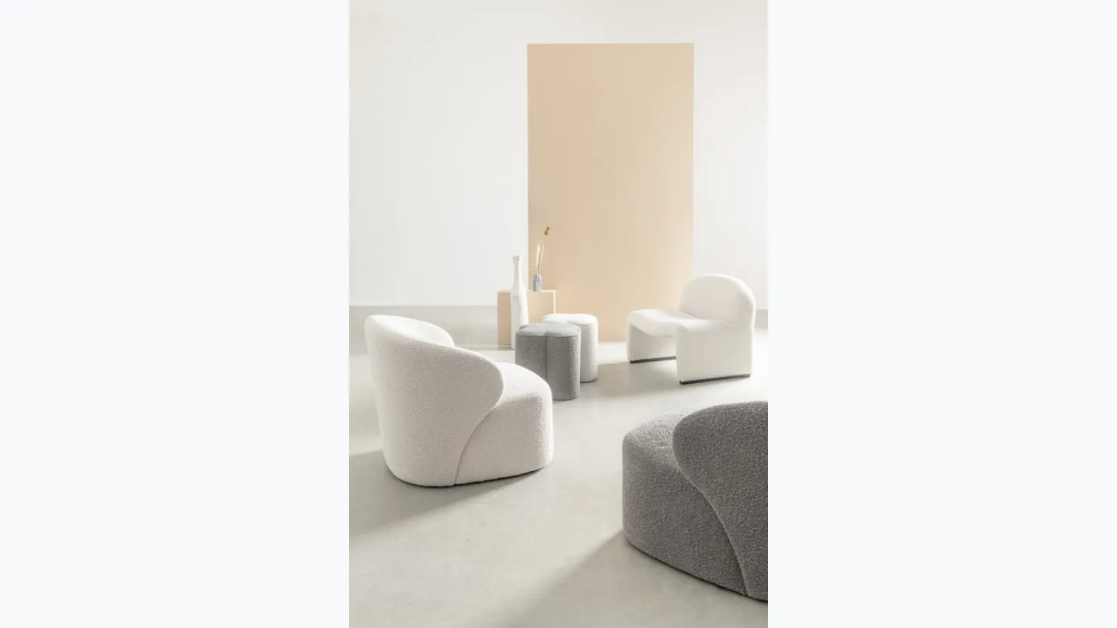 Babila fabric armchair by Bizzotto