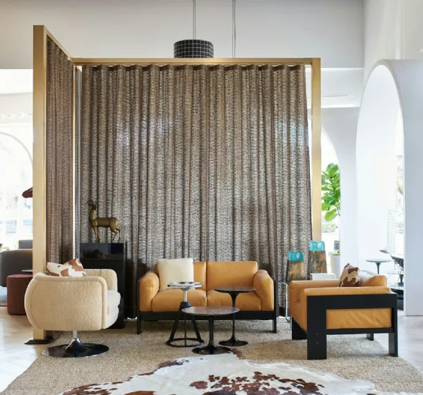 Leather armchair Bastiano Lounge Chair by Knoll