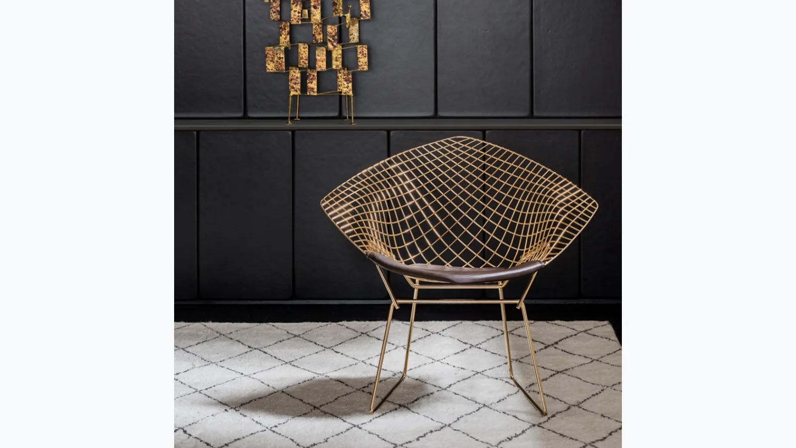 Bertoia Diamond Chair Gold by Knoll