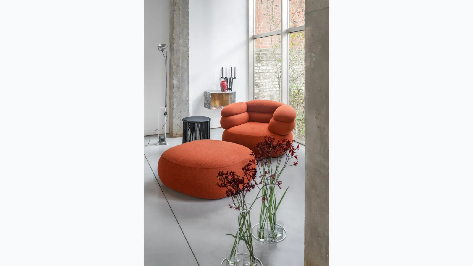 Knoll Biboni Lounge Chair, a padded armchair.