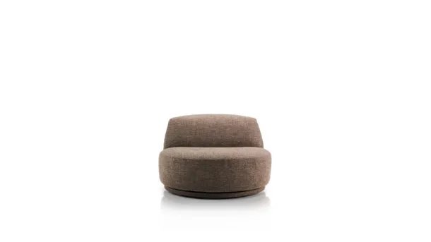 Armchair with swivel base Bordone by Alivar