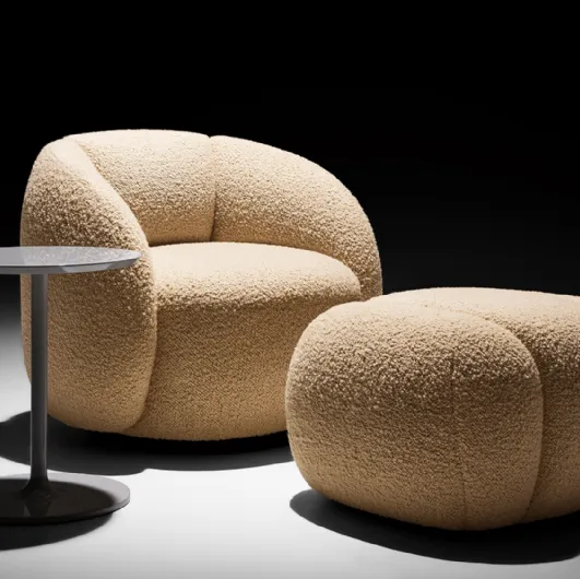 Armchair in Brioche fabric by Twils