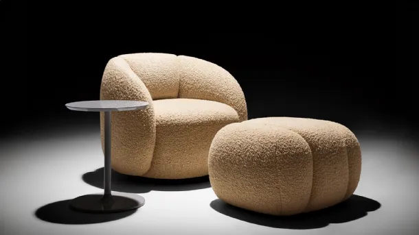 Armchair in Brioche fabric by Twils