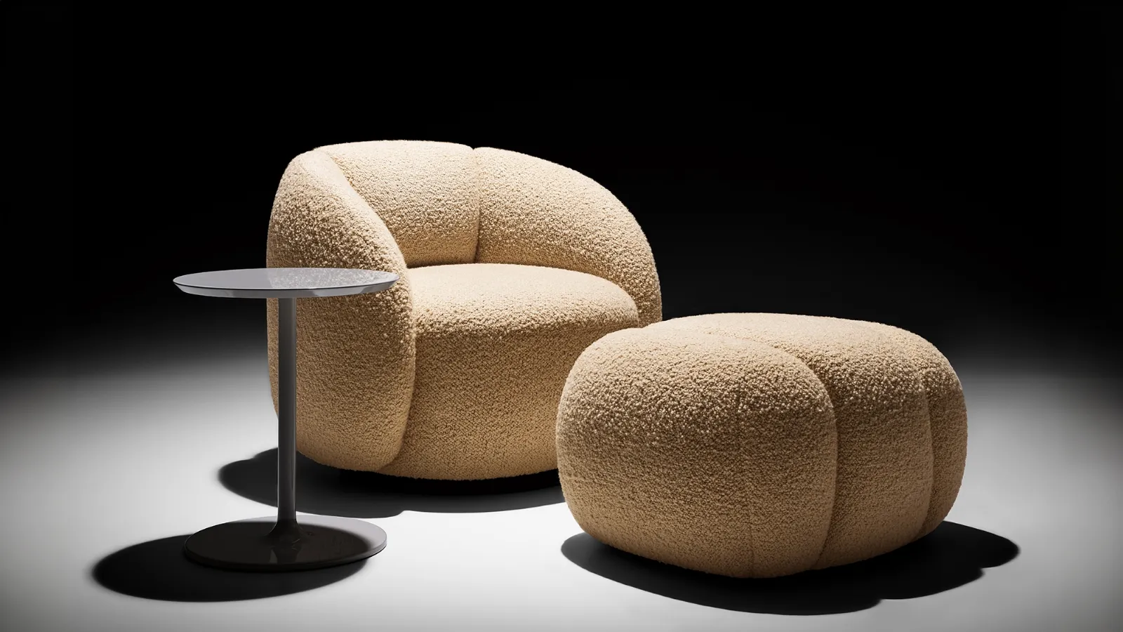 Armchair in Brioche fabric by Twils