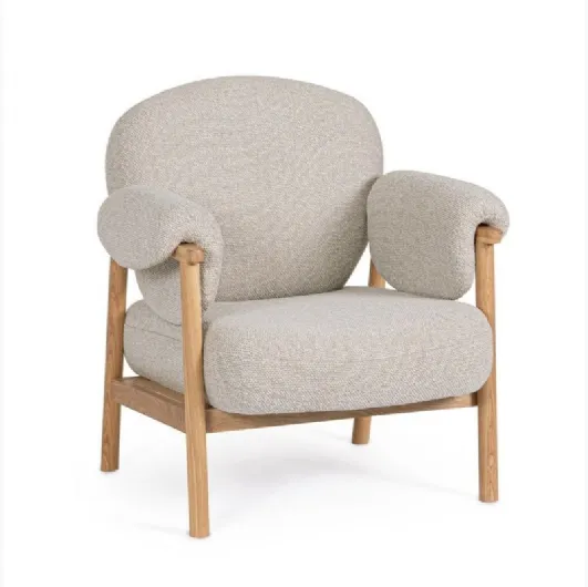 Calista fabric armchair by Bizzotto