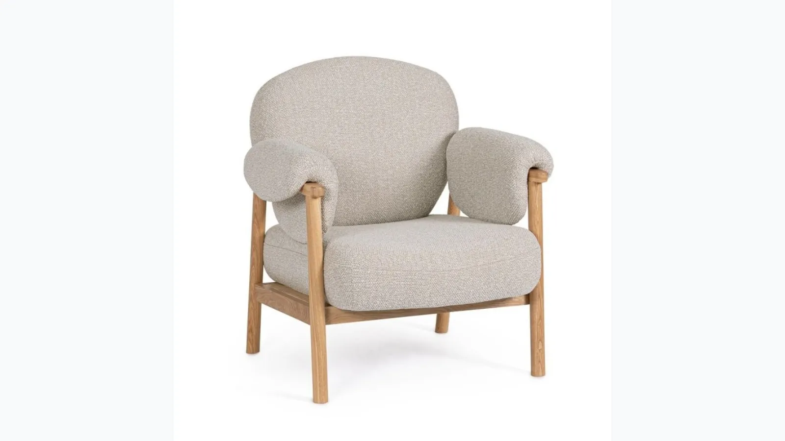 Calista fabric armchair by Bizzotto