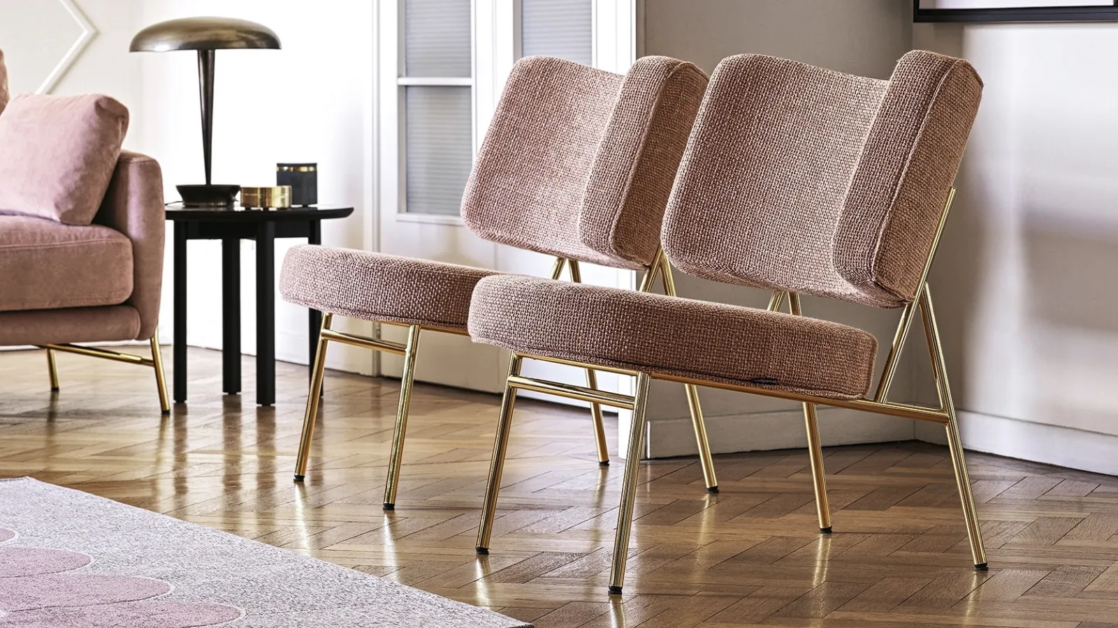 Coco fabric armchair by Calligaris.