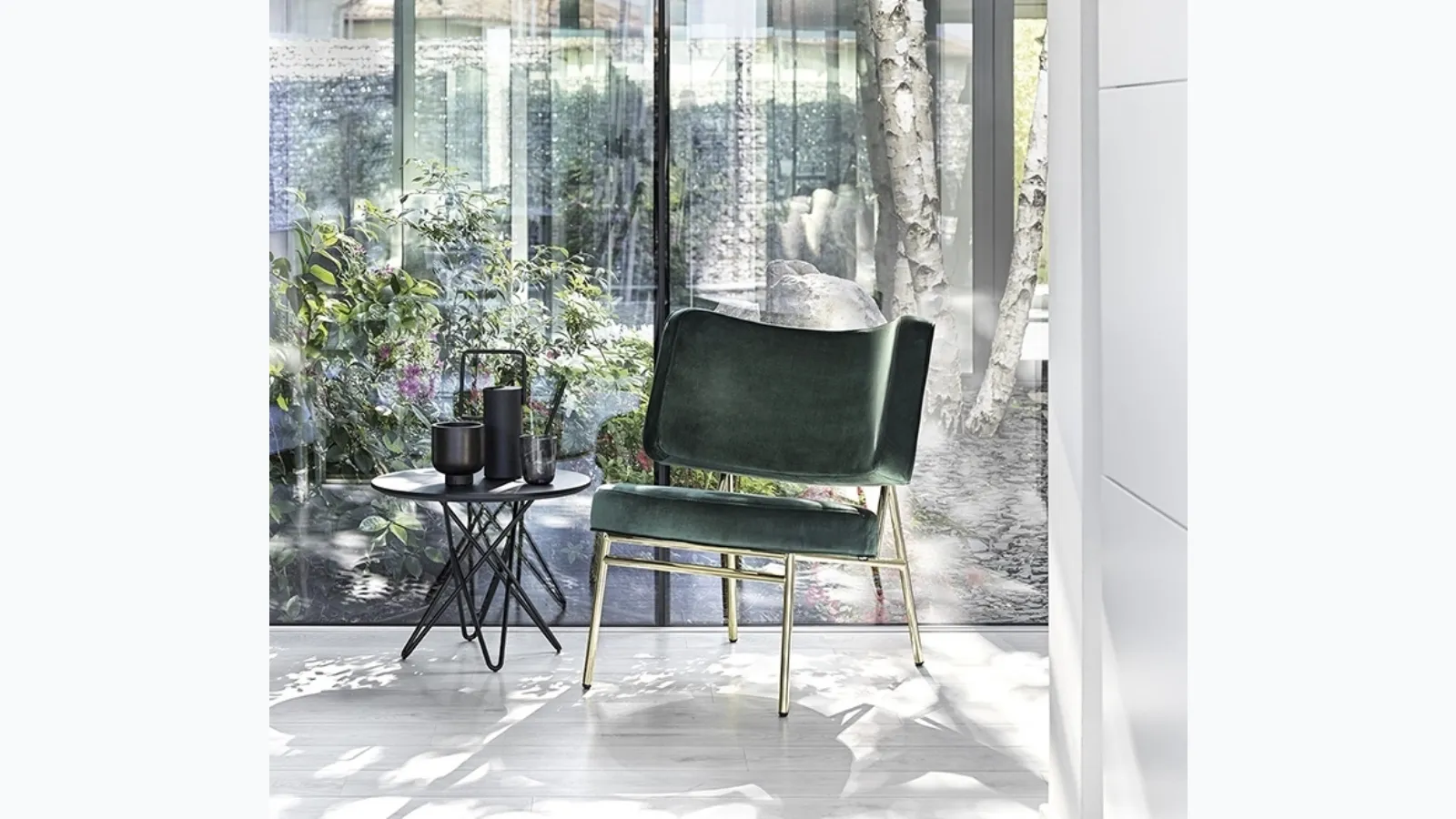 Coco fabric armchair by Calligaris