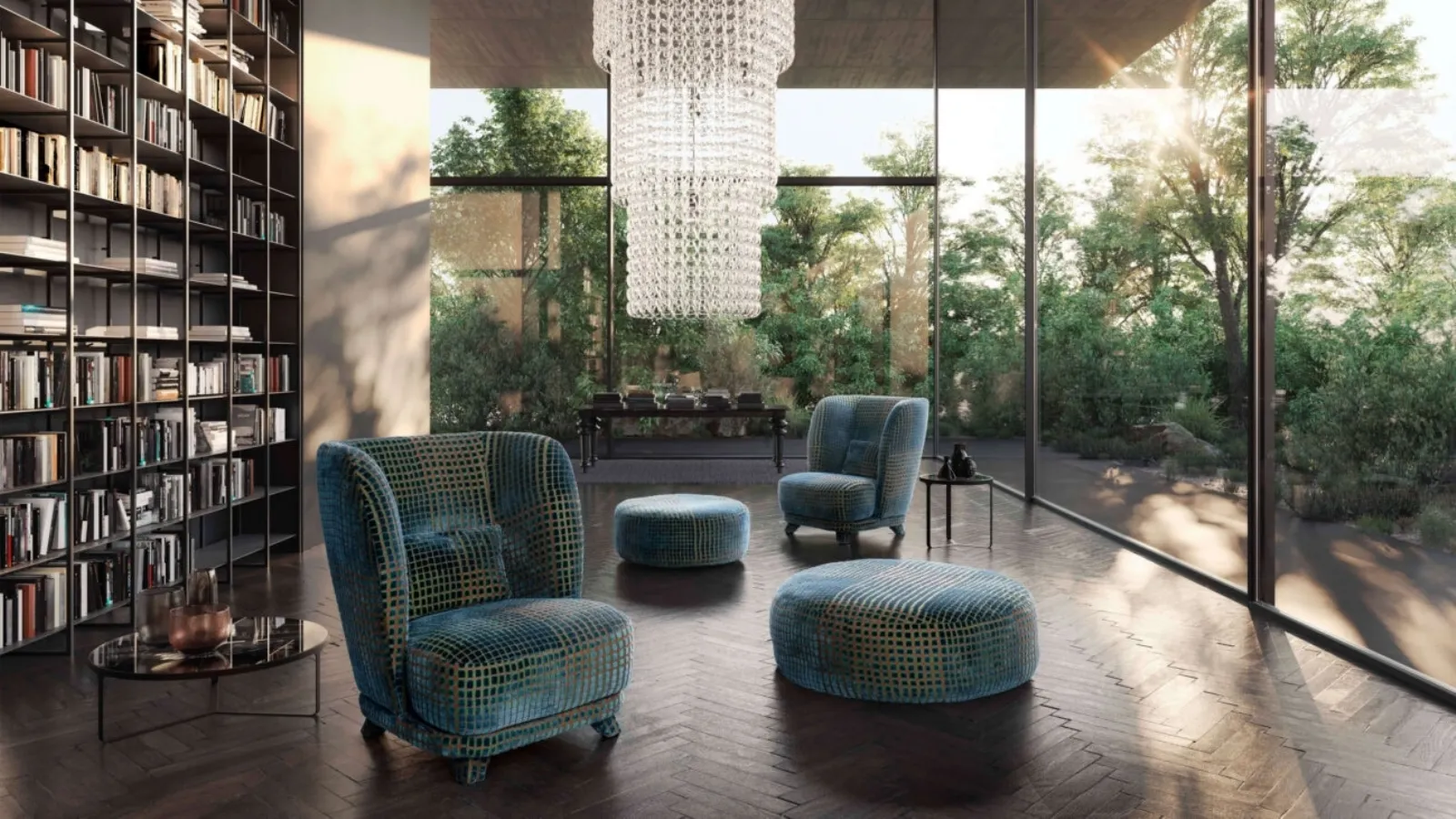 Criss Cross fabric armchair by Valentini