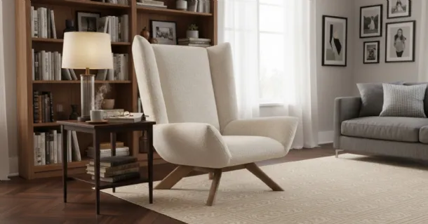 Dalia upholstered fabric armchair by Calligaris