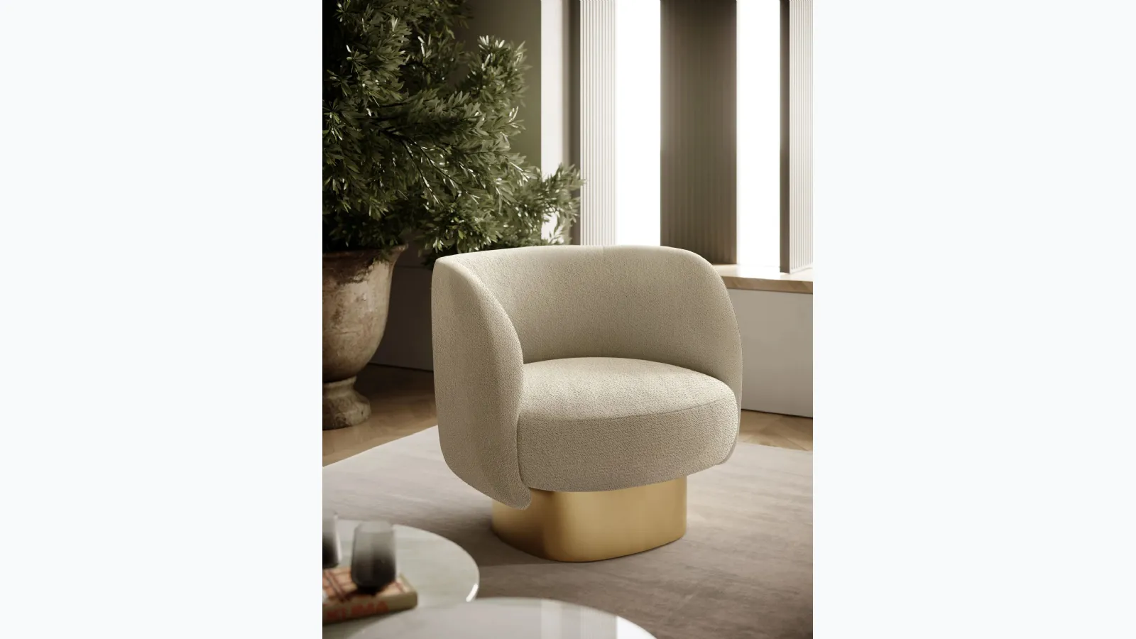 Doris fabric armchair by Bontempi