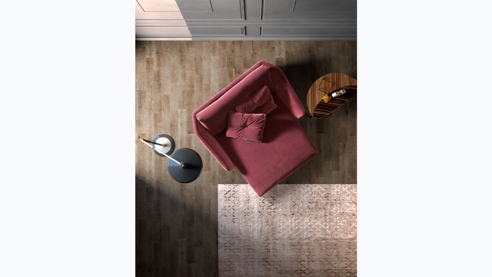 Valentini's Duke Chaise Longue armchair.