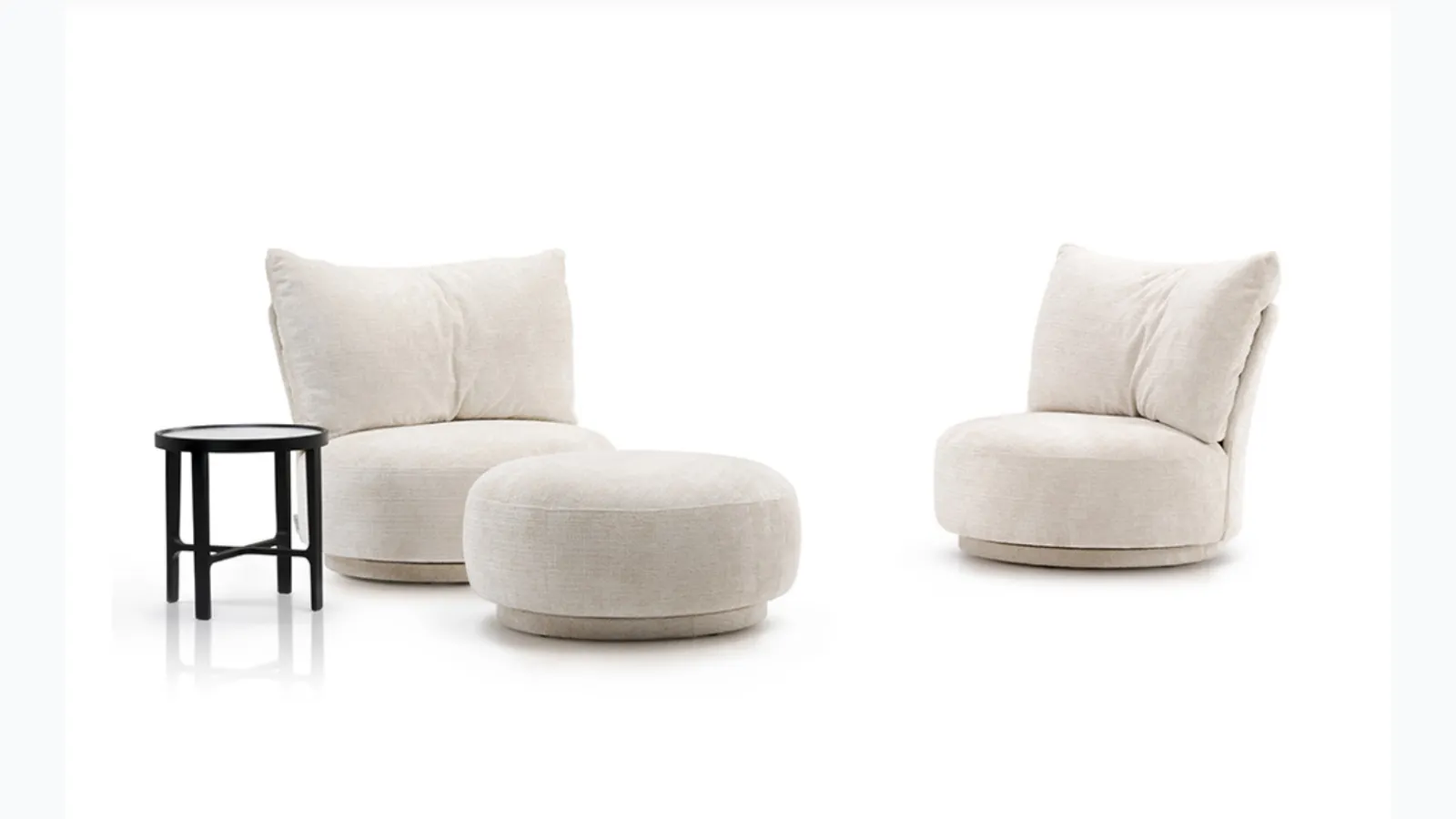 Swivel armchair Durante by Alivar