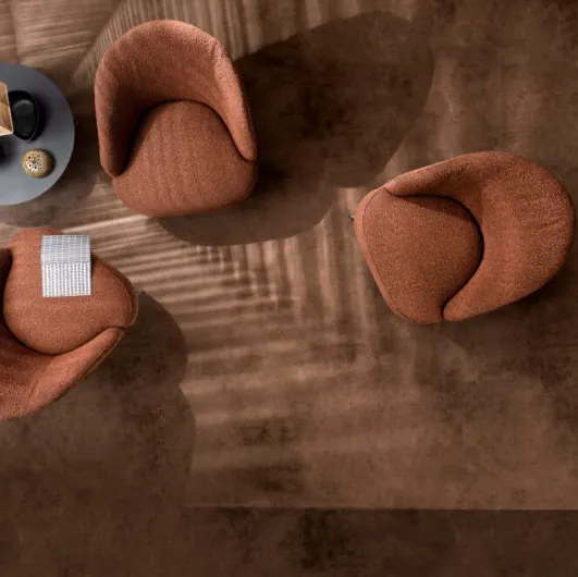 Ginko armchair in Samoa fabric