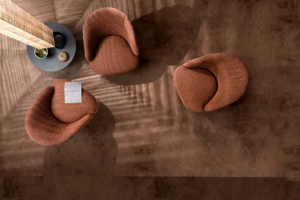 Ginko armchair in Samoa fabric