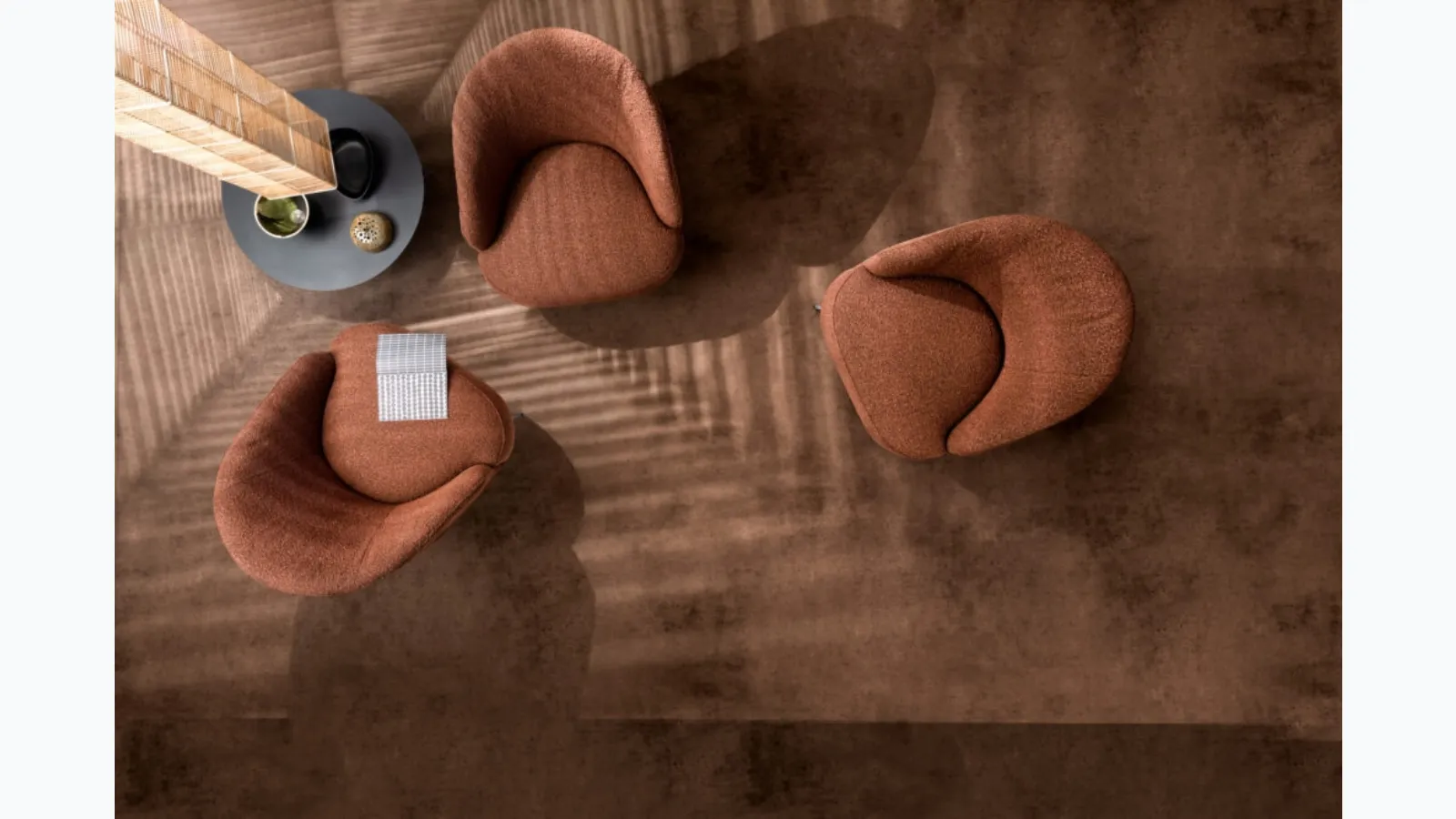 Ginko armchair in Samoa fabric