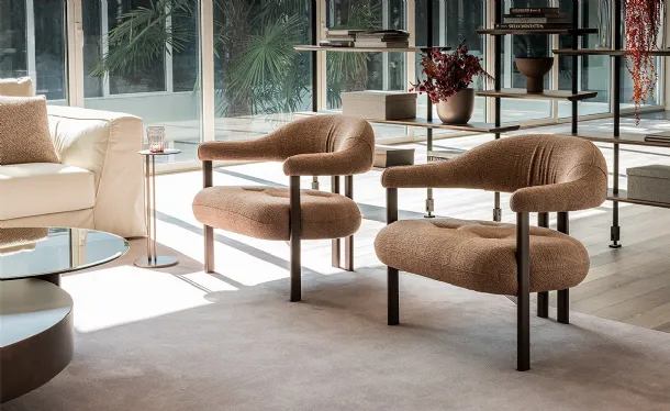Greta Lounge fabric armchair by Cattelan Italia