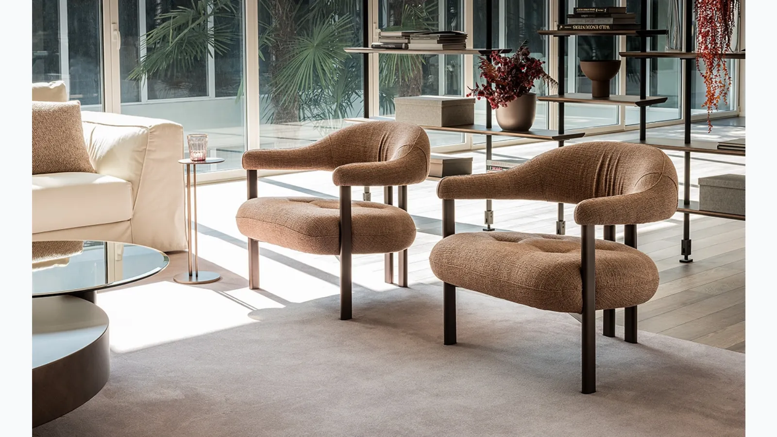 Greta Lounge fabric armchair by Cattelan Italia