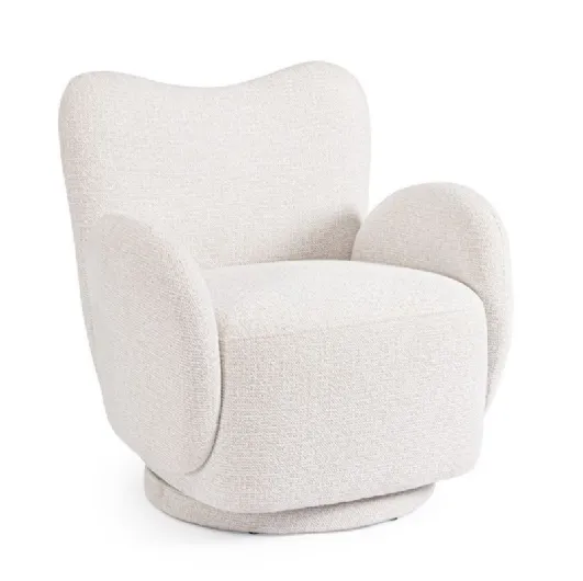 Swivel armchair Harper by Bizzotto