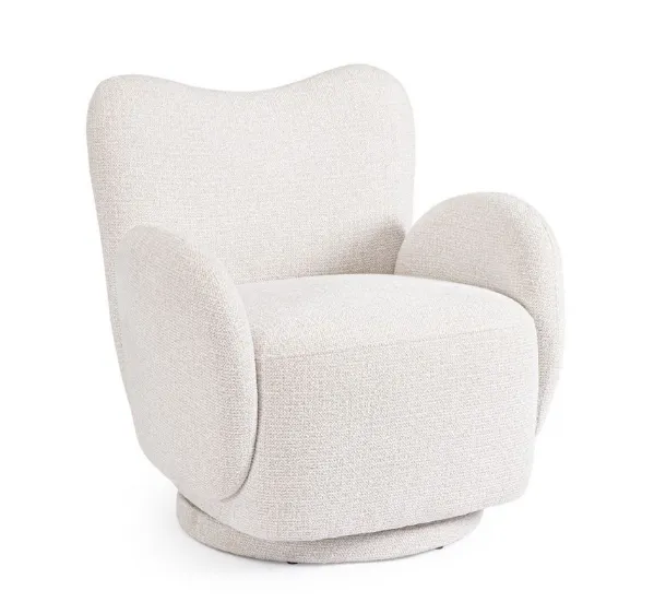 Swivel armchair Harper by Bizzotto