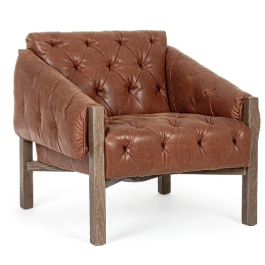 Harrison eco-leather armchair by Bizzotto