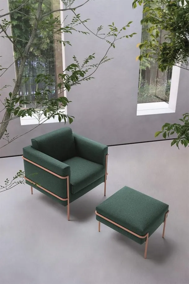 Icon fabric armchair by Felis