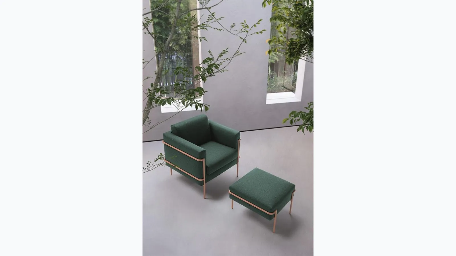 Icon fabric armchair by Felis