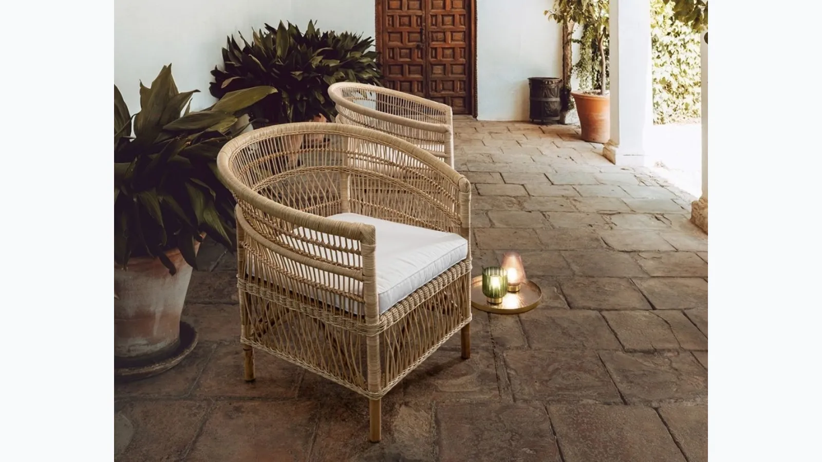 Rattan armchair Josefina by Bizzotto