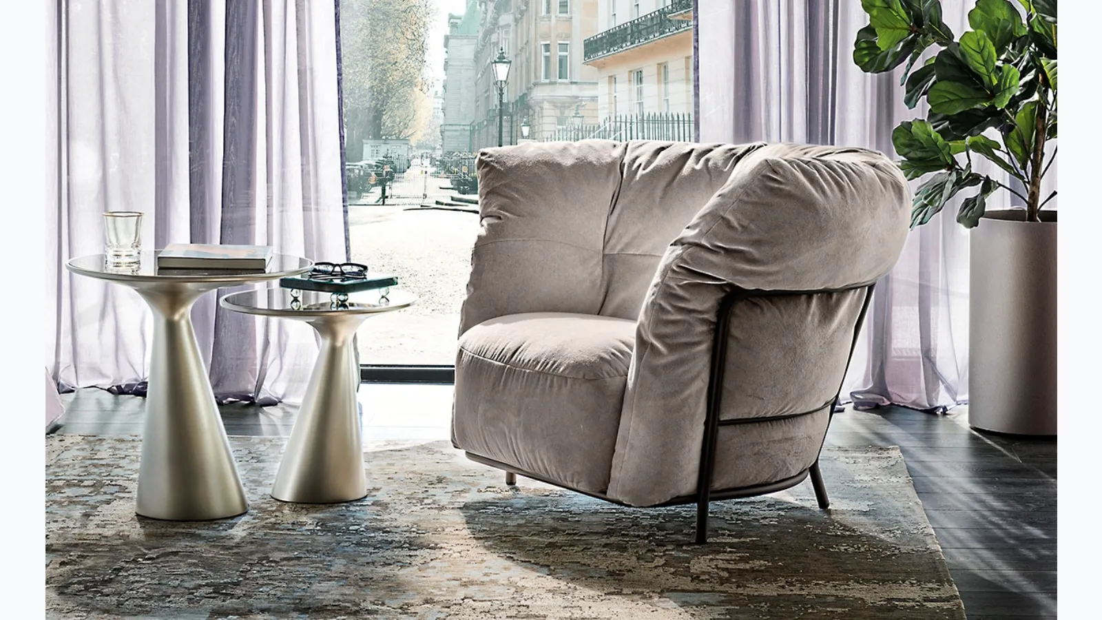 Margaret fabric armchair by Cattelan Italia