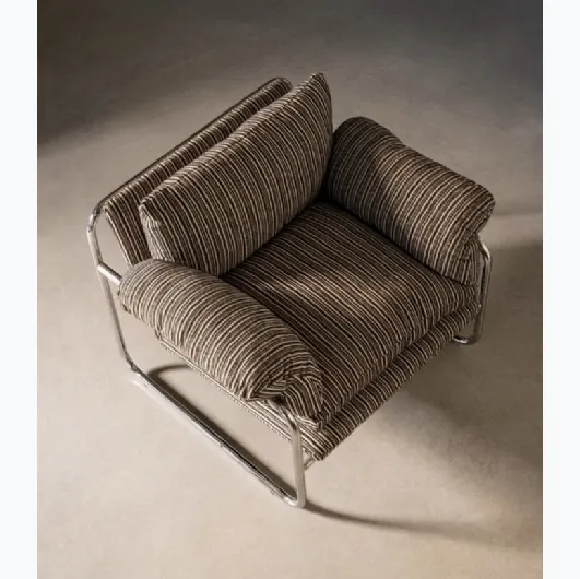 Morvana upholstered armchair by Bizzotto