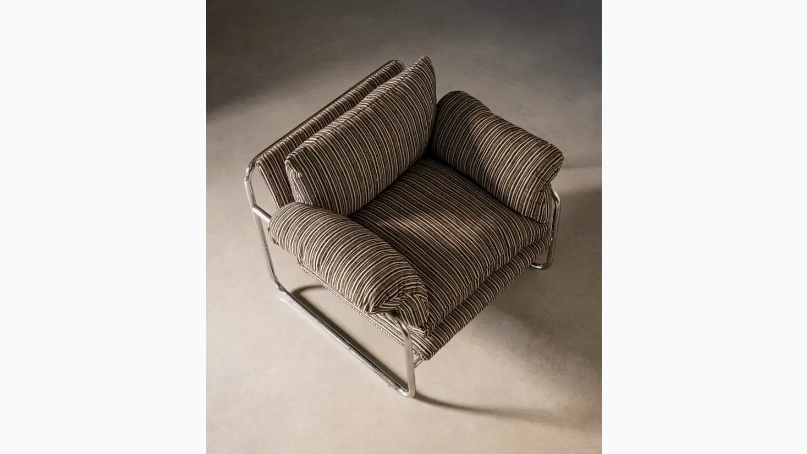 Morvana upholstered armchair by Bizzotto