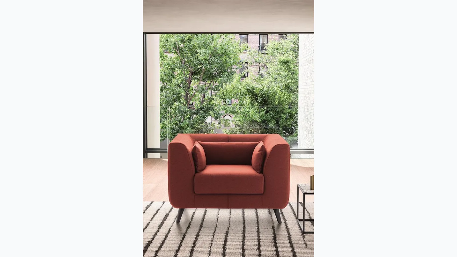 Nemo armchair in Felis fabric.