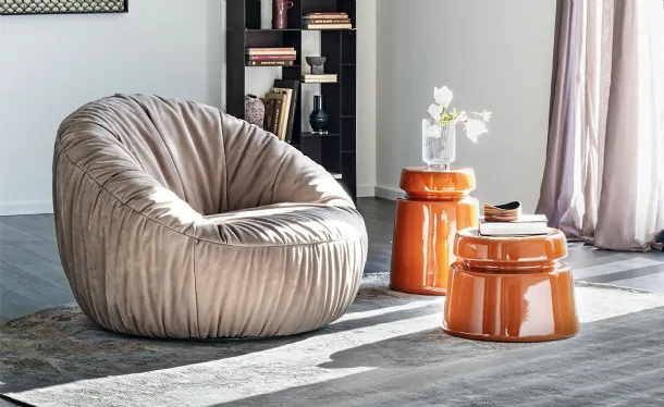 Peggy Turn upholstered armchair by Cattelan Italia
