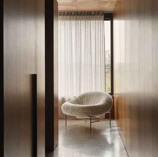 Perron Bun Upholstered Armchair by Knoll