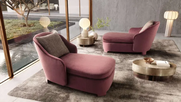 Chaise Longue Armchair Rizz by Valentini