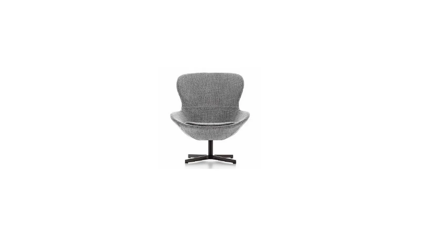 Round armchair in Ditre Italia fabric with embracing shapes