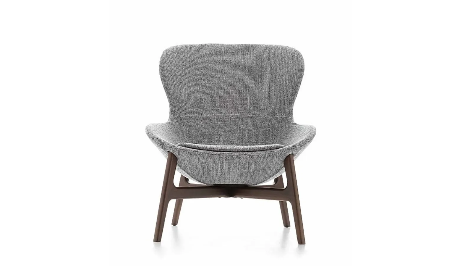 Armchair with enveloping shapes Round in fabric by Ditre Italia.