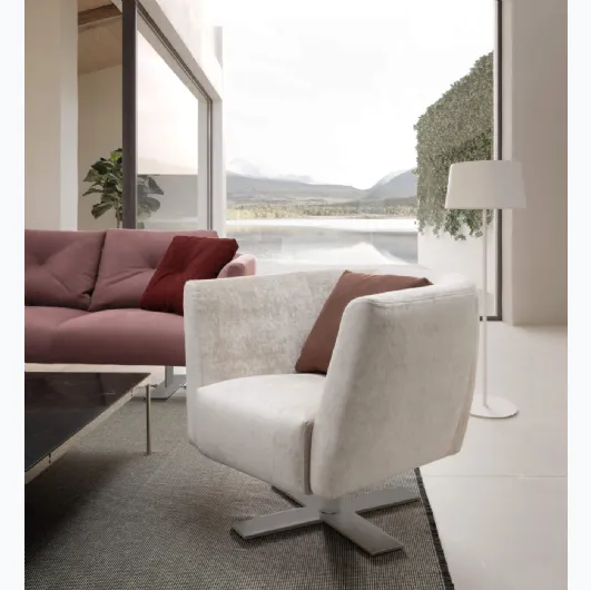 Saint Barth fabric armchair by Presotto