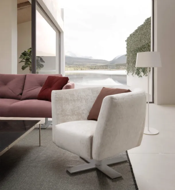 Saint Barth fabric armchair by Presotto