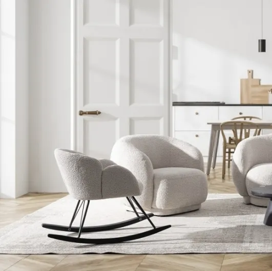 Sibilla rocking armchair by Bizzotto