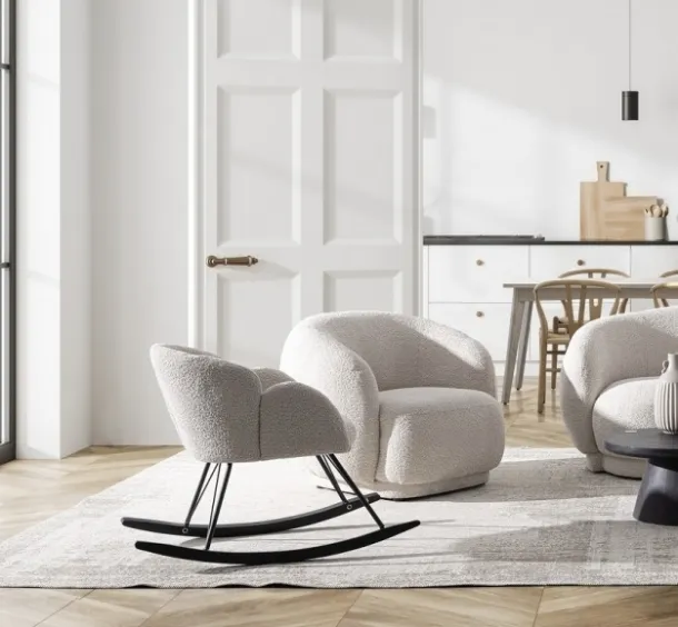 Sibilla rocking armchair by Bizzotto