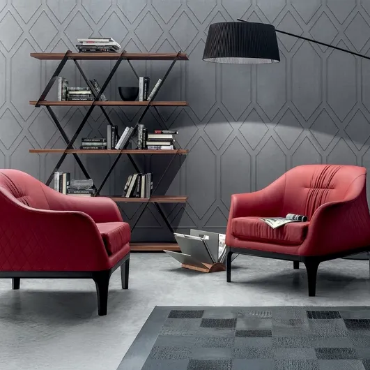 Tiffany leather armchair by Tonin Casa.