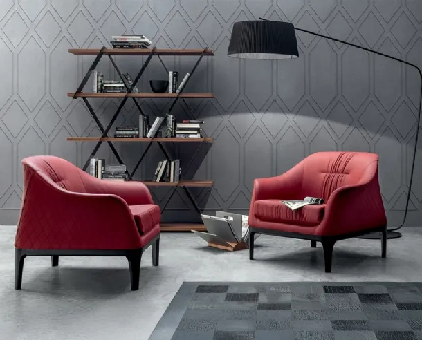 Tiffany leather armchair by Tonin Casa.
