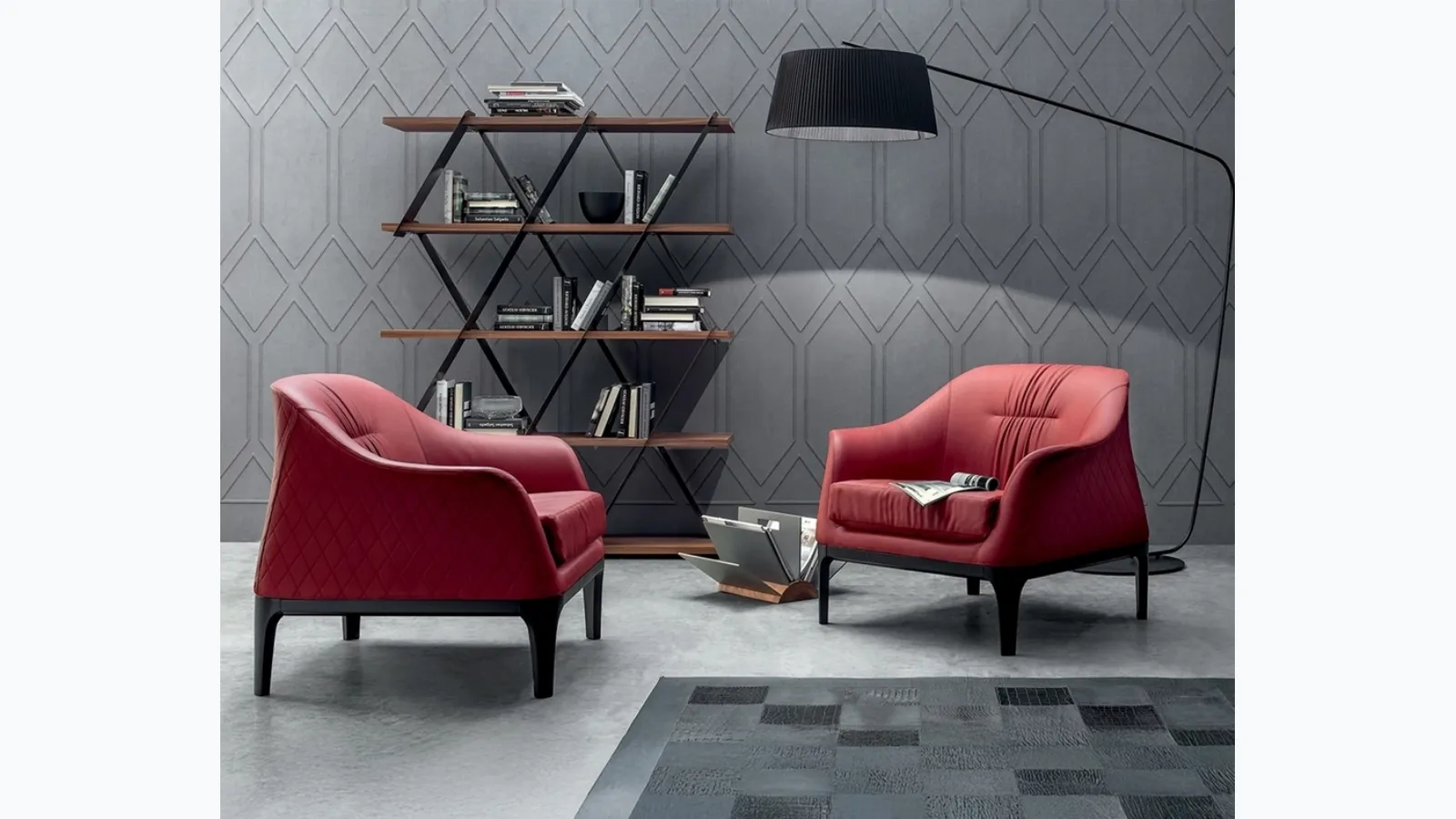Tiffany leather armchair by Tonin Casa.