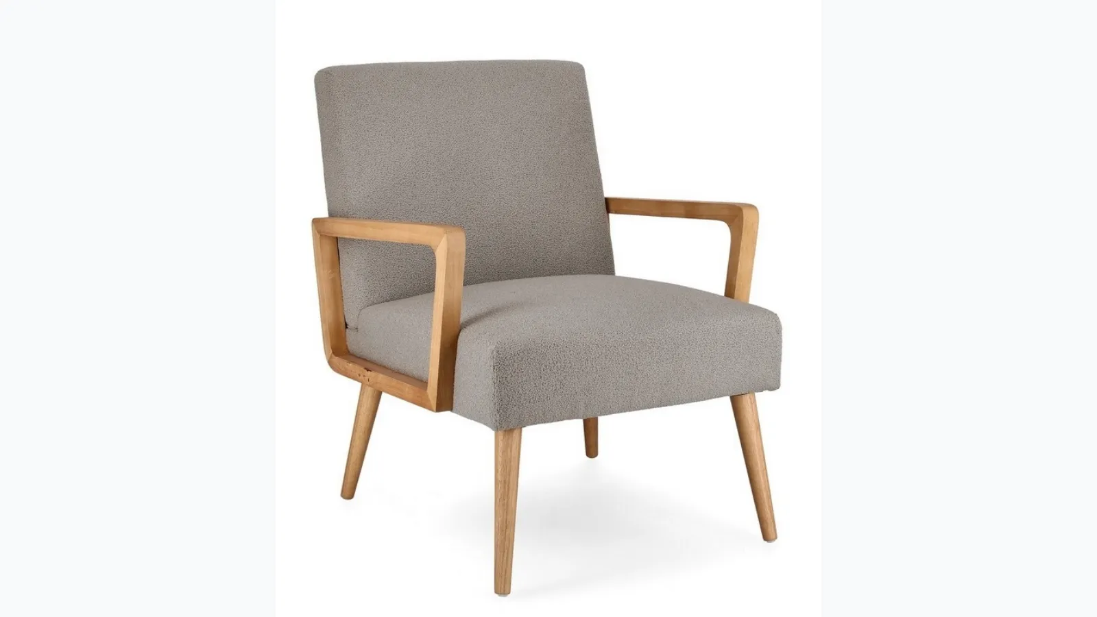 Armchair in fabric and wood Veriana by Bizzotto