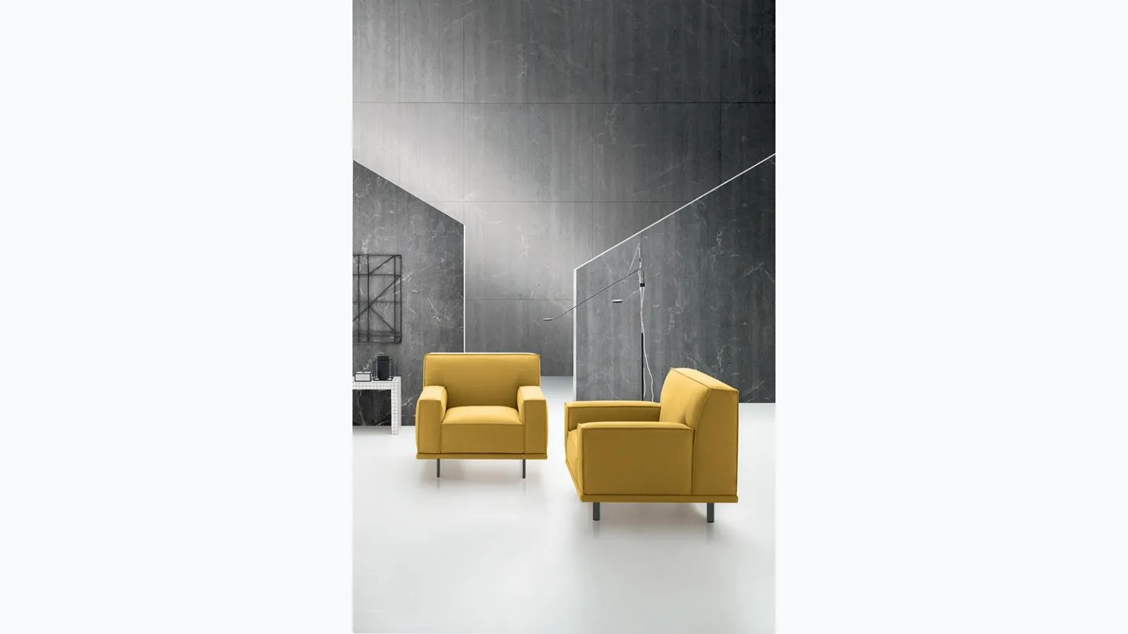 Young upholstered fabric armchair by Felis