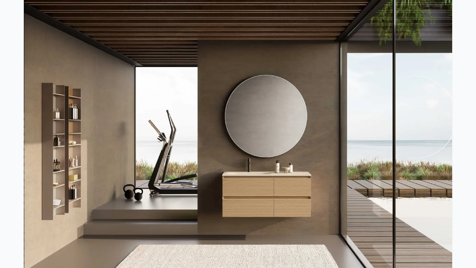 Bathroom furniture Block Soft C21 by Azzurra.